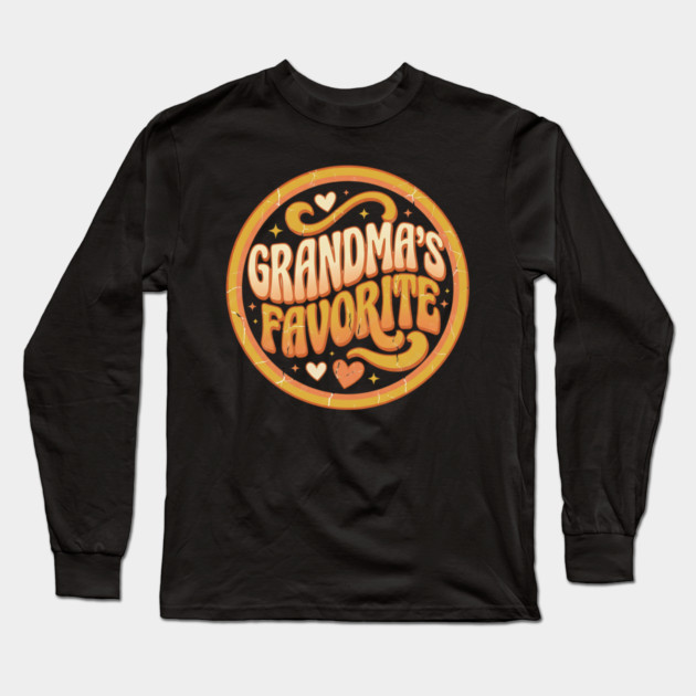 Grandma's Favorite Shirt Funny Grandparent Grandchild Gift Long Sleeve T-Shirt by ArtistTee ⭐⭐⭐⭐⭐