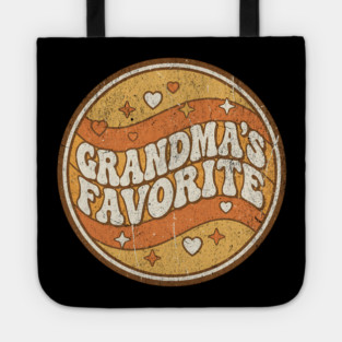 Grandma's Favorite Funny Grandparent Grandchild Gift Tote
