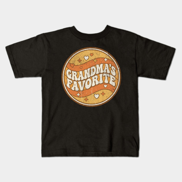 Grandma's Favorite Funny Grandparent Grandchild Gift Kids T-Shirt by ArtistTee ⭐⭐⭐⭐⭐
