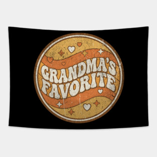 Grandma's Favorite Funny Grandparent Grandchild Gift Tapestry