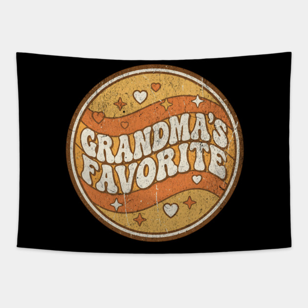Grandma's Favorite Funny Grandparent Grandchild Gift Tapestry by ArtistTee ⭐⭐⭐⭐⭐