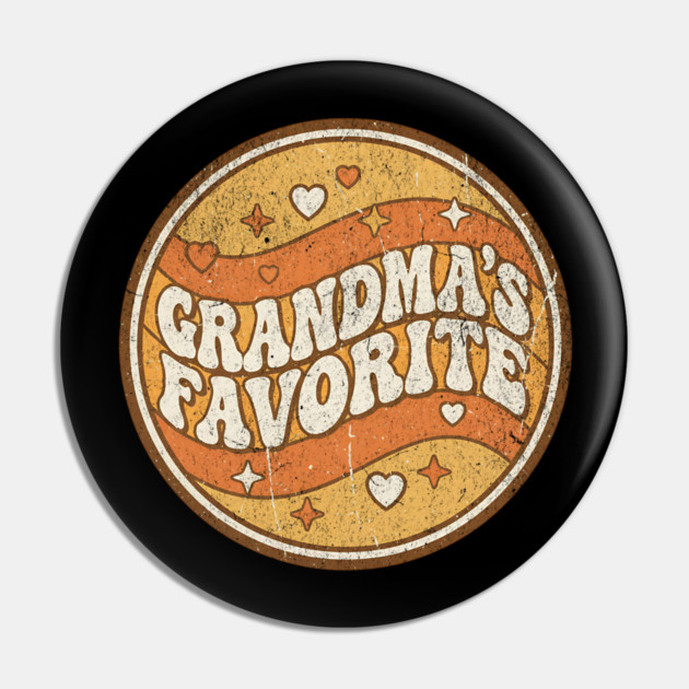 Grandma's Favorite Funny Grandparent Grandchild Gift Pin by ArtistTee ⭐⭐⭐⭐⭐