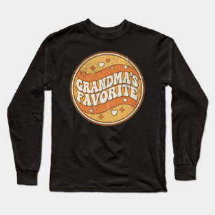 Grandma's Favorite Funny Grandparent Grandchild Gift Long Sleeve T-Shirt