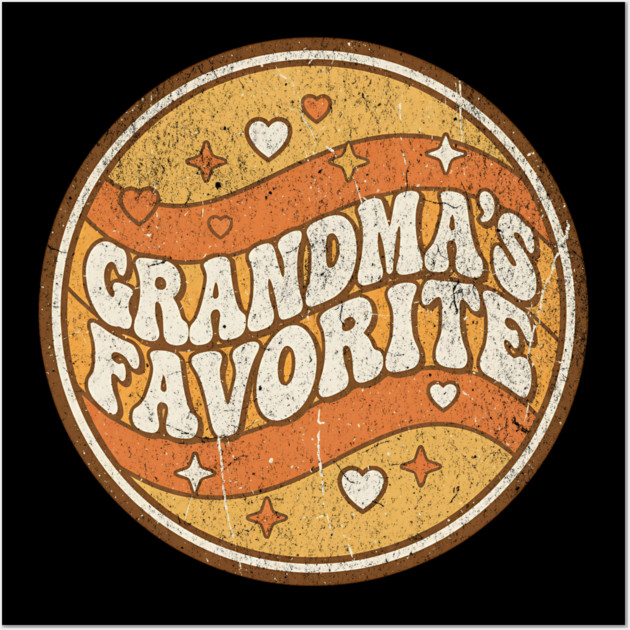 Grandma's Favorite Funny Grandparent Grandchild Gift Wall Art by ArtistTee ⭐⭐⭐⭐⭐