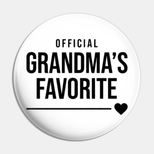 Grandma’s Favorite Official Design Pin