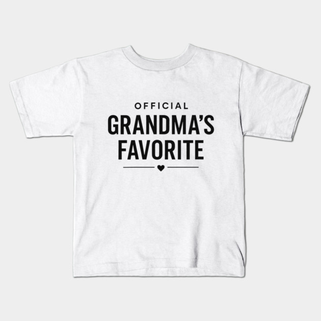 Grandma’s Favorite Official Design Kids T-Shirt by ArtistTee ⭐⭐⭐⭐⭐