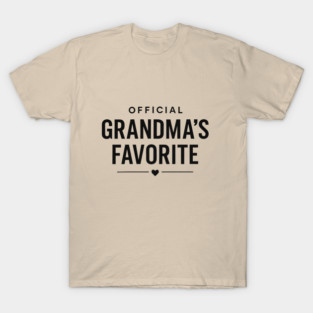 Grandma’s Favorite Official Design T-Shirt