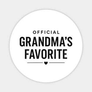 Grandma’s Favorite Official Design Magnet