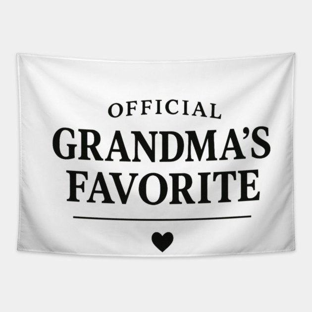 Official-Grandma’s-Favorite Tapestry by ArtistTee ⭐⭐⭐⭐⭐