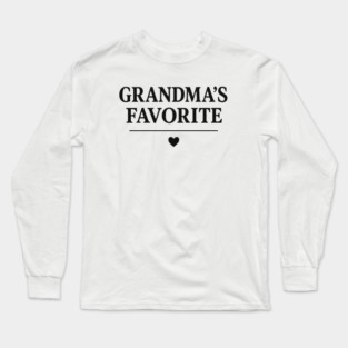 Official-Grandma’s-Favorite Long Sleeve T-Shirt