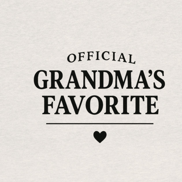 Official-Grandma’s-Favorite by ArtistTee ⭐⭐⭐⭐⭐
