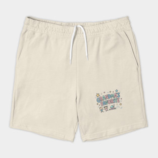 Grandma’s-Favorite-Cute-Kids-Doodle-Pastel-Grandma Shorts
