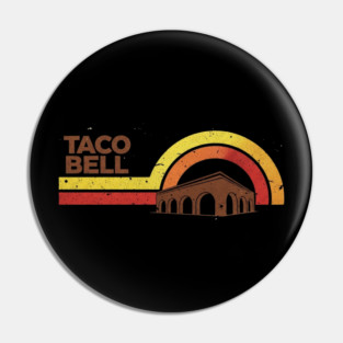 Retro Taco Bell Arch Building Pin
