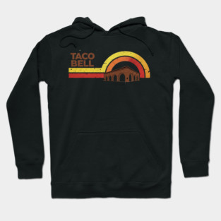 Retro Taco Bell Arch Building Hoodie