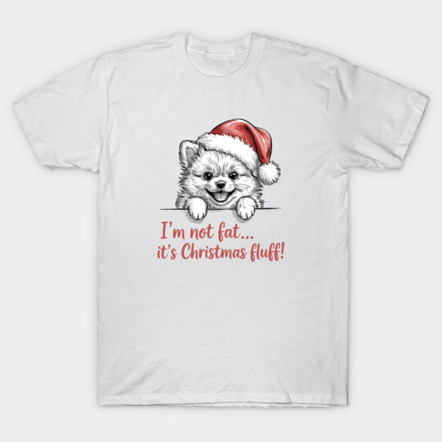 Pomeranian-Christmas-Dogs T-Shirt by JessArty