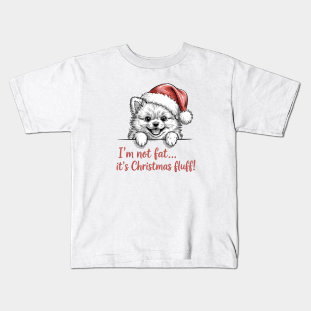 Pomeranian-Christmas-Dogs Kids T-Shirt by JessArty