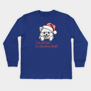 Pomeranian-Christmas-Dogs Kids Long Sleeve T-Shirt