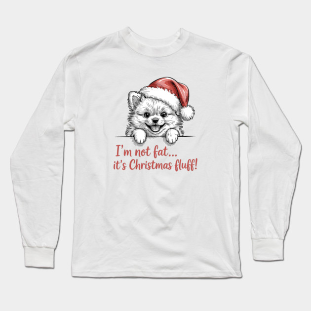 Pomeranian-Christmas-Dogs Long Sleeve T-Shirt by JessArty