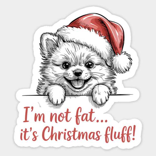Pomeranian-Christmas-Dogs Magnet by JessArty