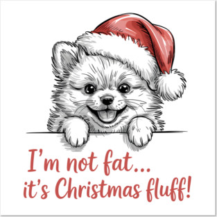 Pomeranian-Christmas-Dogs Posters and Art