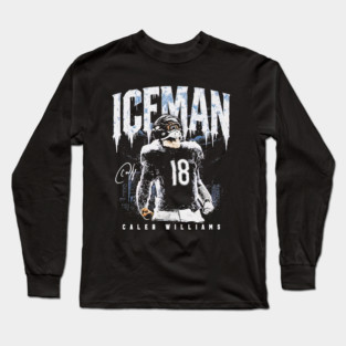 Caleb Williams Chicago Iceman signature Long Sleeve T-Shirt
