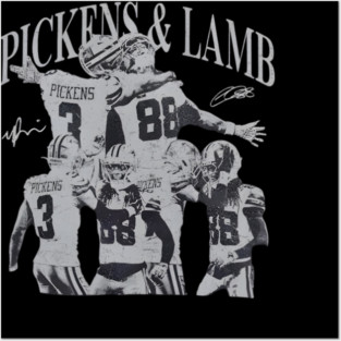 CeeDee Lamb George Pickens Football Vintage Posters and Art