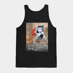 Cosette Teargas QR Code Banksy Tank Top