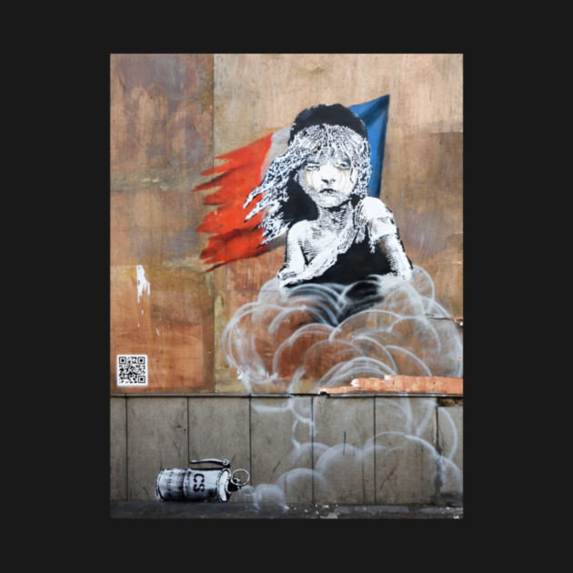 Cosette Teargas QR Code Banksy by mindful_moment