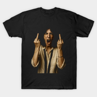 Patti Smith Flipping the Bird T-Shirt