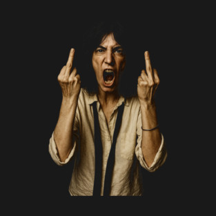 Patti Smith Flipping the Bird T-Shirt