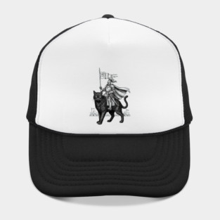 Medieval Knight Shirt, Renaissance Fair Knight Cat Rider, Funny Medieval Shirt, Ren Faire, Funny Meme Shirt, Medieval Fantasy Gift Hat