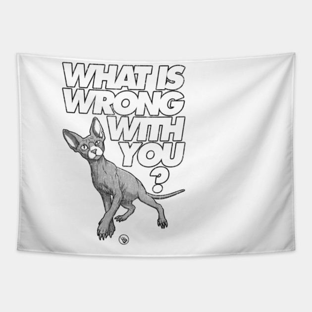 Sus Cat Tapestry by Wrongteeshirt