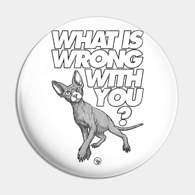 Sus Cat Pin by Wrongteeshirt