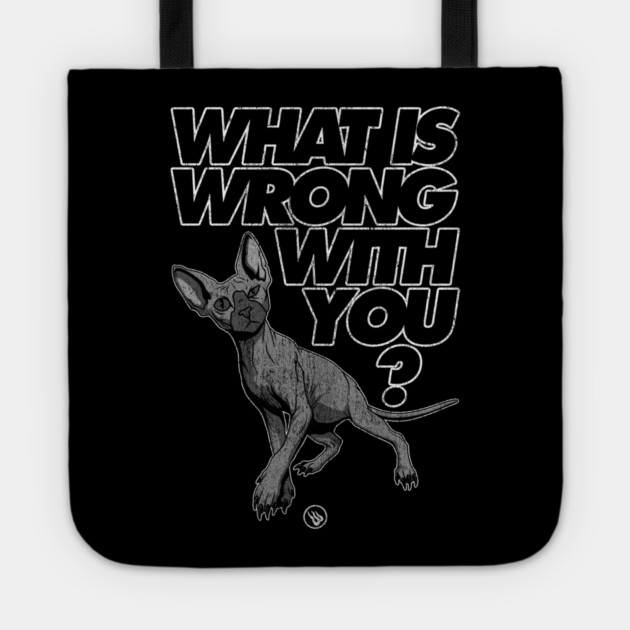 Curious Cat Tote by Wrongteeshirt