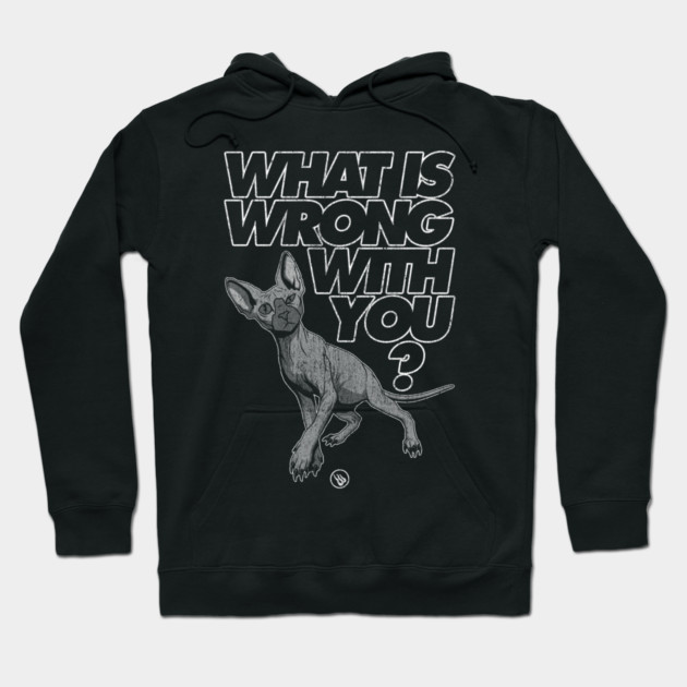 Curious Cat Hoodie by Wrongteeshirt