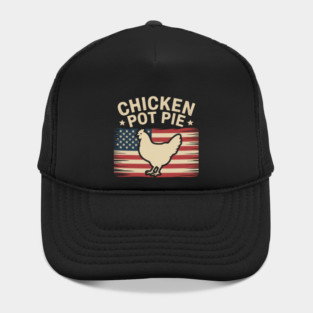 Retro Chicken Pot Pie Three of My Favorite Things Funny Hat