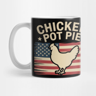 Retro Chicken Pot Pie Three of My Favorite Things Funny Mug
