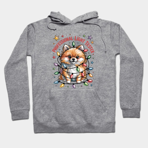 Pomeranian-Christmas-Dogs Hoodie by JessArty
