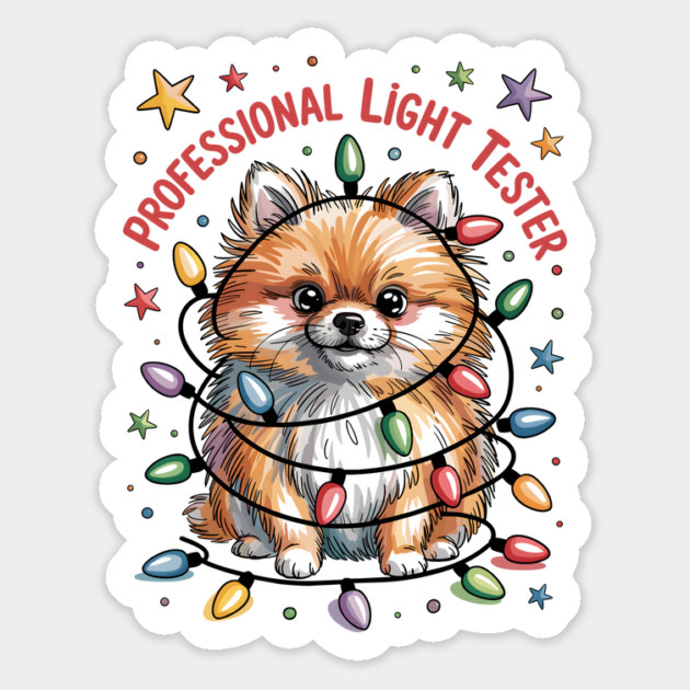 Pomeranian-Christmas-Dogs Magnet by JessArty