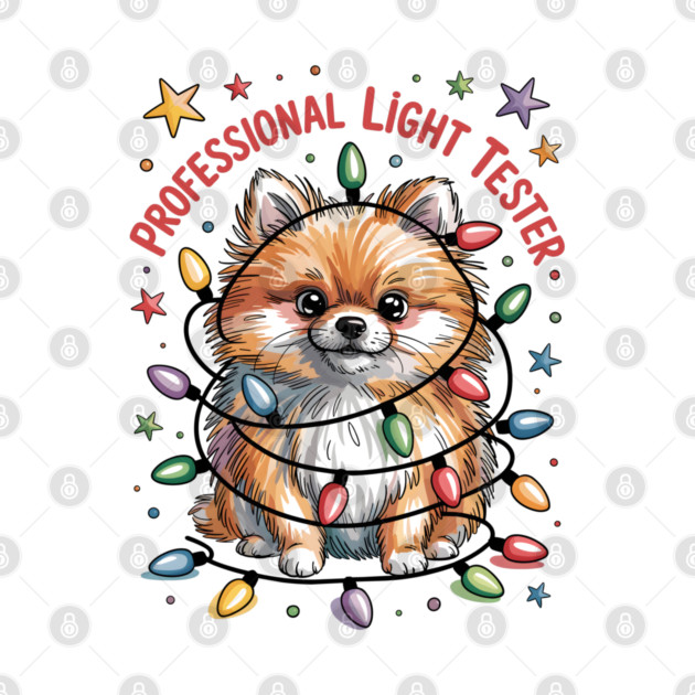 Pomeranian-Christmas-Dogs by JessArty