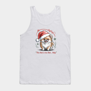 Pomeranian-Christmas-Dogs Tank Top