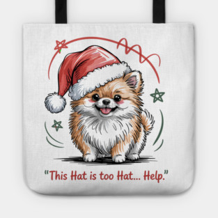 Pomeranian-Christmas-Dogs Tote
