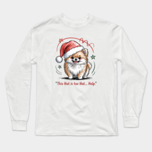 Pomeranian-Christmas-Dogs Long Sleeve T-Shirt