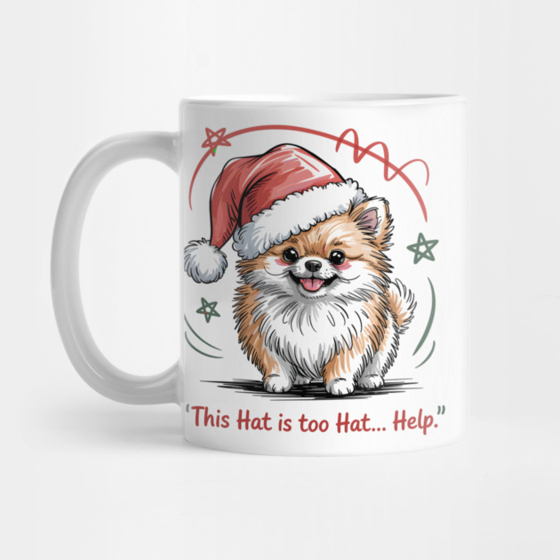 Pomeranian-Christmas-Dogs by JessArty