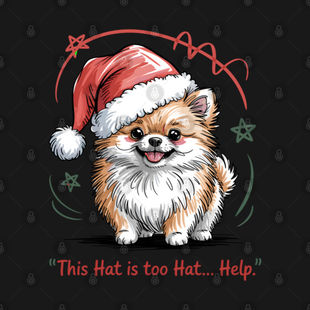 Pomeranian-Christmas-Dogs by JessArty