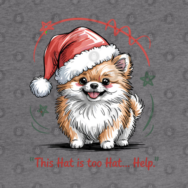 Pomeranian-Christmas-Dogs by JessArty