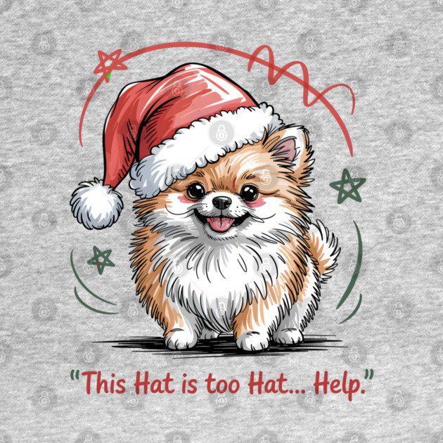 Pomeranian-Christmas-Dogs by JessArty
