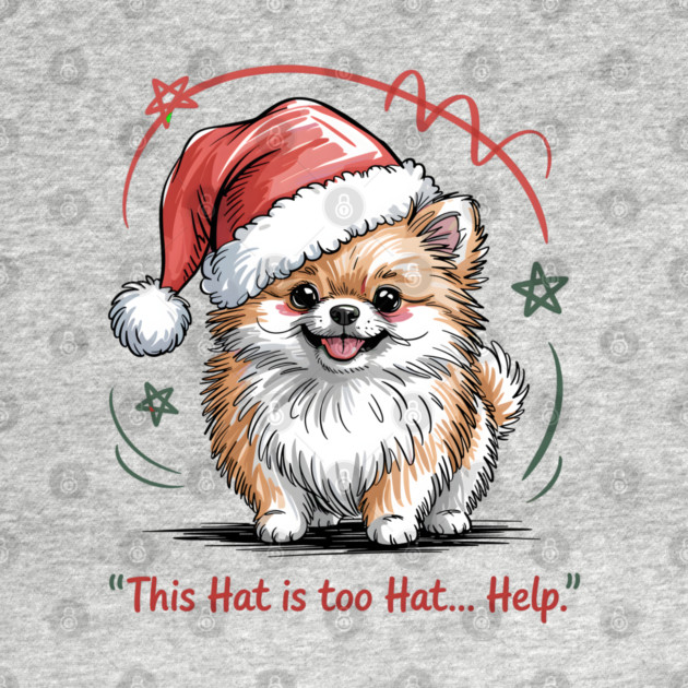 Pomeranian-Christmas-Dogs by JessArty