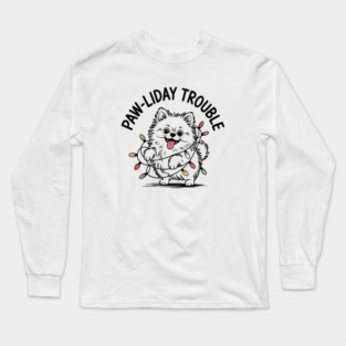 Pomeranian-Christmas-Dogs Long Sleeve T-Shirt