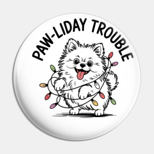 Pomeranian-Christmas-Dogs Pin